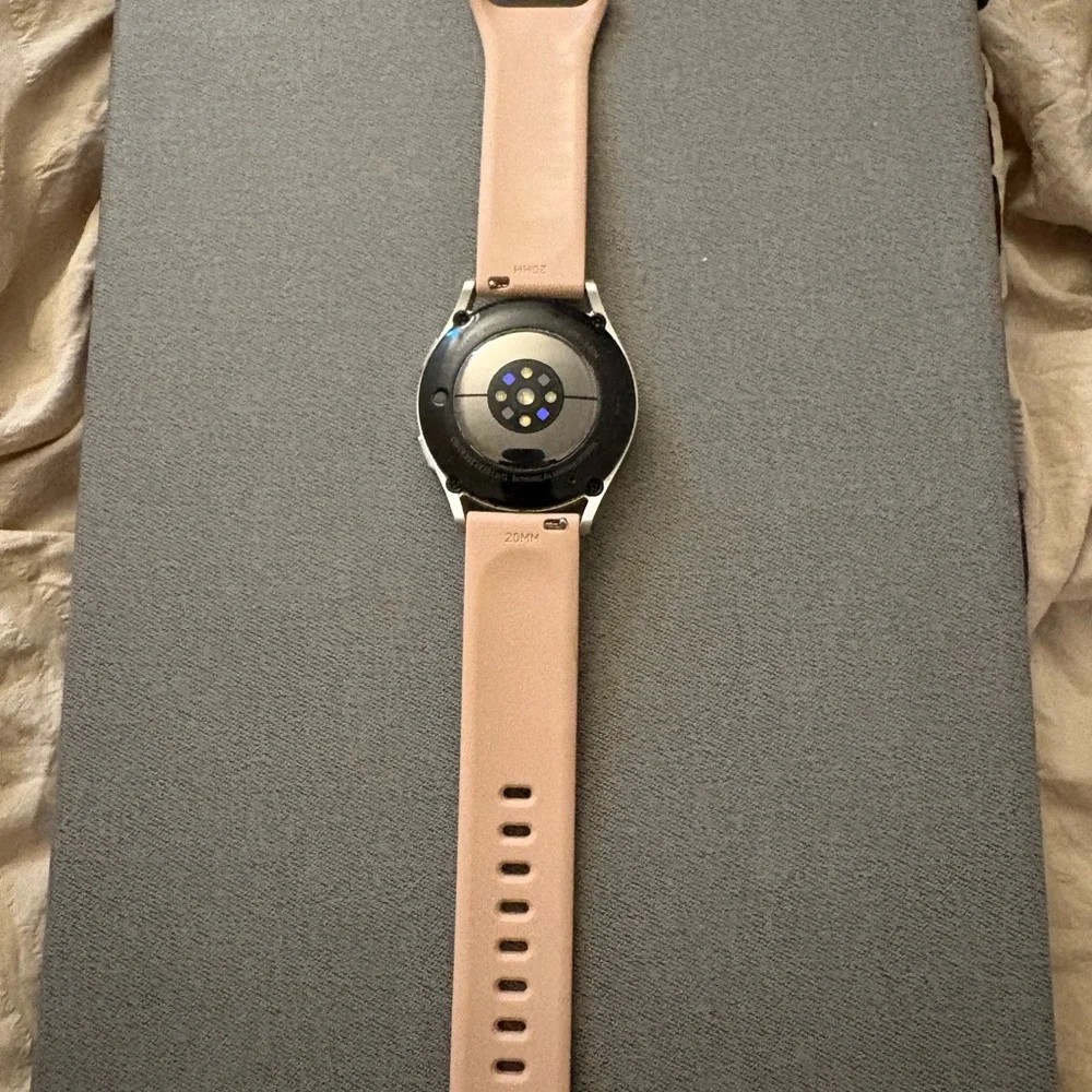 Samsung Smartwatch with Beige and Black Design